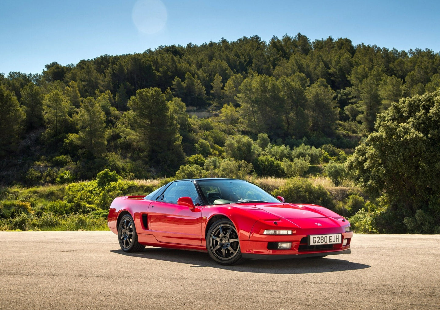 Honda NSX 1st Gen (NA1) | Classic JDM Supercar Poster | Red 90s Sports Car - Cars Poster