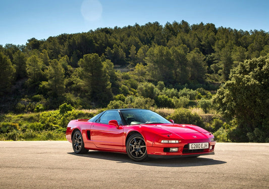 Honda NSX 1st Gen (NA1) | Classic JDM Supercar Poster | Red 90s Sports Car - Cars Poster
