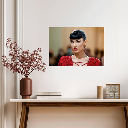 Megan Fox Met Gala 2021 | Red Carpet Fashion Poster | Modern Celebrity Wall Art - Celebrities Poster