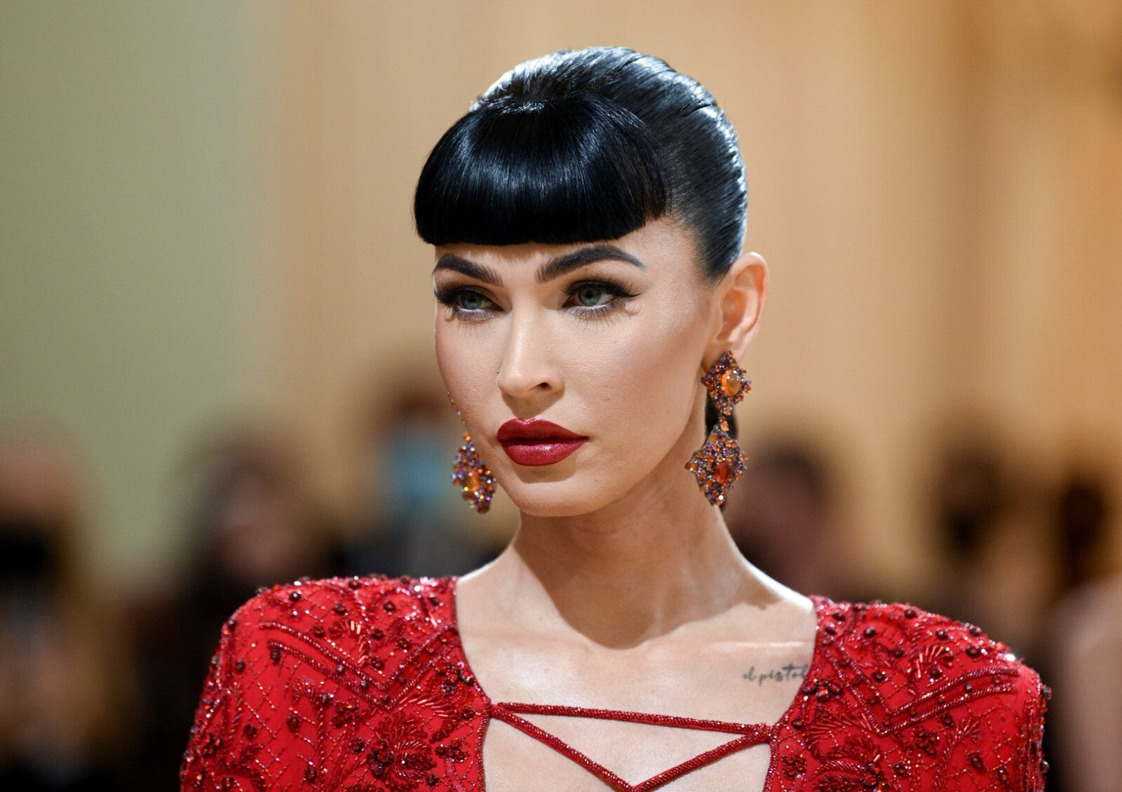Megan Fox Met Gala 2021 | Red Carpet Fashion Poster | Modern Celebrity Wall Art - Celebrities Poster