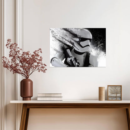 Star Wars First Order Stormtrooper | Splatter Art Illustration | Sci-Fi Movie Poster - Movies & TV Poster