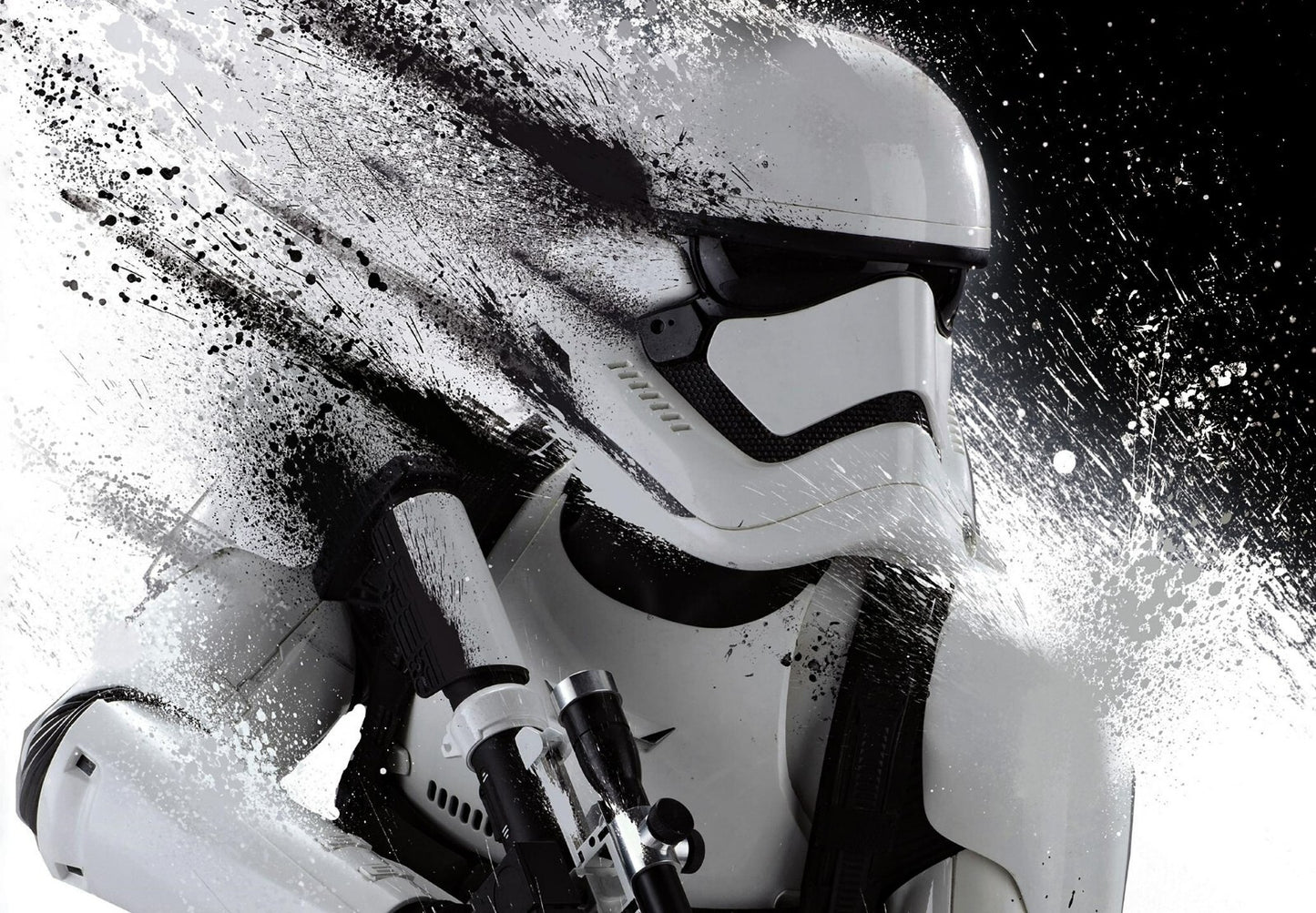 Star Wars First Order Stormtrooper | Splatter Art Illustration | Sci-Fi Movie Poster - Movies & TV Poster