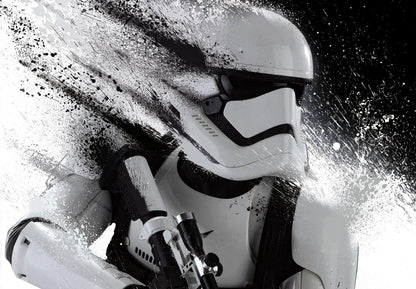 Star Wars First Order Stormtrooper | Splatter Art Illustration | Sci-Fi Movie Poster - Movies & TV Poster