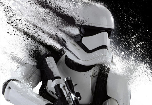 Star Wars First Order Stormtrooper | Splatter Art Illustration | Sci-Fi Movie Poster - Movies & TV Poster