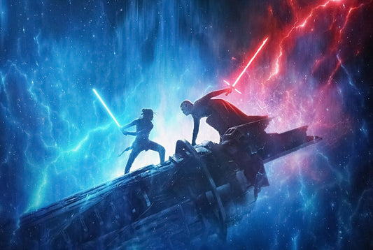 Star Wars The Rise of Skywalker | Rey vs Kylo Ren Duel | Sci-Fi Movie Poster - Movies & TV Poster