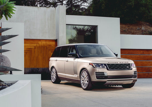 Land Rover Range Rover SVAutobiography | Long Wheelbase Luxury SUV | Modern Villa Photography Poster - Cars Poster