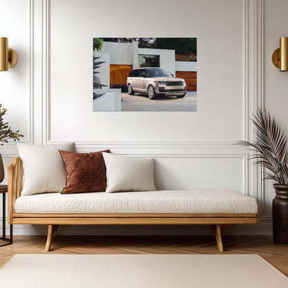 Land Rover Range Rover SVAutobiography | Long Wheelbase Luxury SUV | Modern Villa Photography Poster - Cars Poster