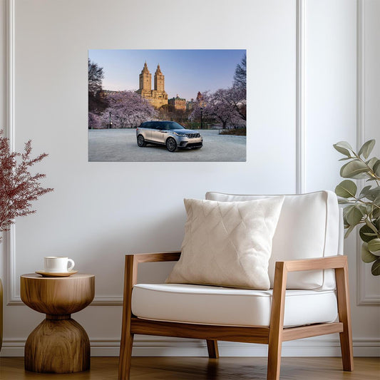 Land Rover Range Rover Velar | Luxury SUV Poster | New York City Central Park Spring - Cars Poster