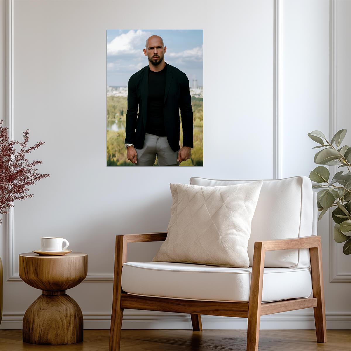 Andrew Tate Portrait | Modern Celebrity Poster | Motivational Wall Art - Celebrities Poster
