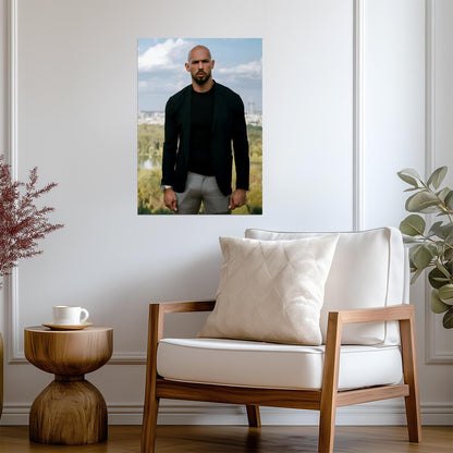 Andrew Tate Portrait | Modern Celebrity Poster | Motivational Wall Art - Celebrities Poster