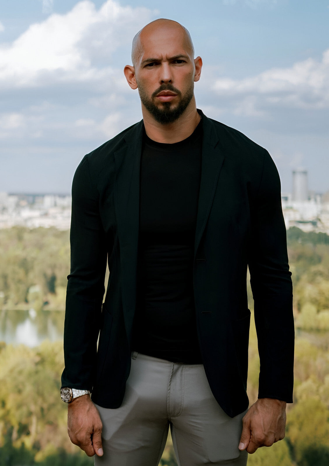 Andrew Tate Portrait | Modern Celebrity Poster | Motivational Wall Art - Celebrities Poster