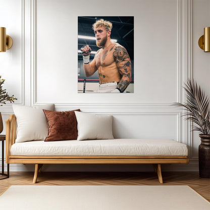 Jake Paul The Problem Child | Boxing Training Poster | Motivational Combat Sports Art - Sports Poster
