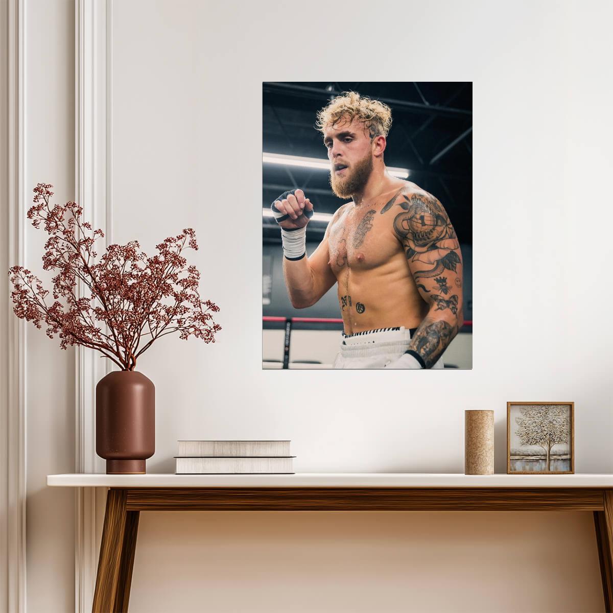 Jake Paul The Problem Child | Boxing Training Poster | Motivational Combat Sports Art - Sports Poster