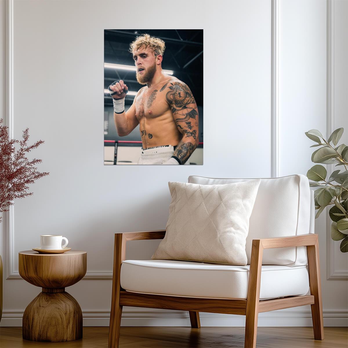 Jake Paul The Problem Child | Boxing Training Poster | Motivational Combat Sports Art - Sports Poster