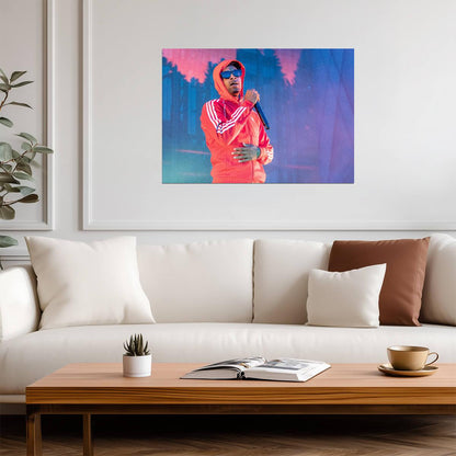21 Savage Live on Stage | Concert Music Poster | Hip Hop Performance Art - Music Poster