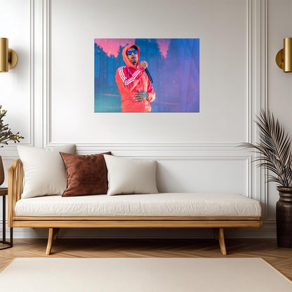 21 Savage Live on Stage | Concert Music Poster | Hip Hop Performance Art - Music Poster