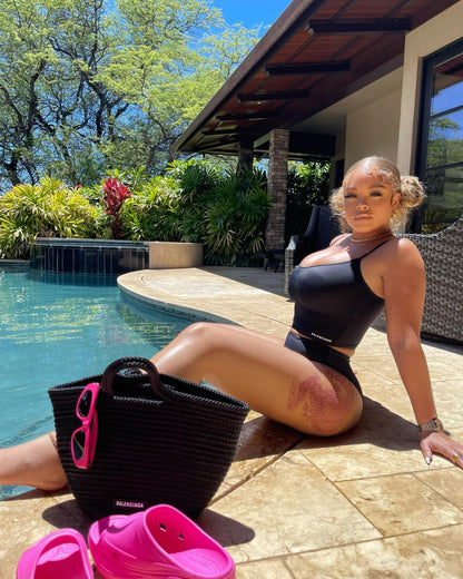 Latto Poolside Photoshoot | Hip Hop Music Poster | Sexy Celebrity Wall Art - Music Poster