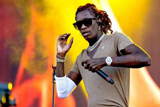 Young Thug Live Concert Photo | Rapper with Microphone | Hip Hop Music Poster - Music Poster