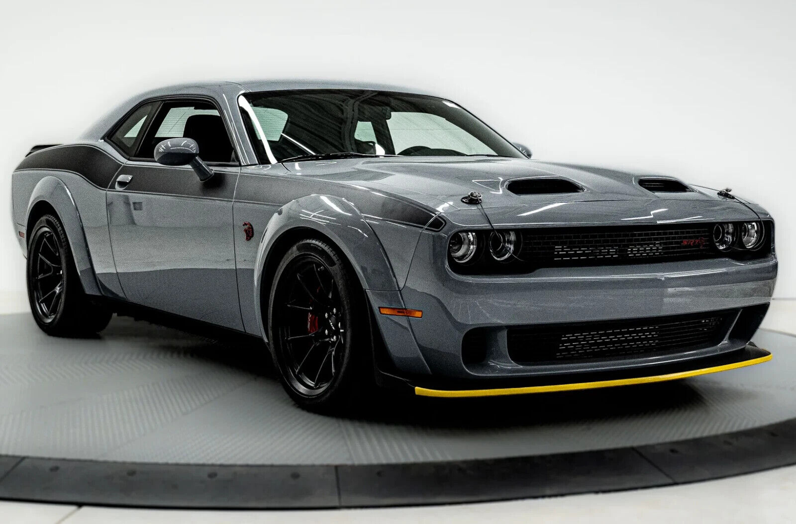 Dodge Challenger SRT Hellcat Jailbreak | Grey American Muscle Poster | Mopar Performance Wall Art - Cars Poster