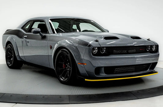 Dodge Challenger SRT Hellcat Jailbreak | Grey American Muscle Poster | Mopar Performance Wall Art - Cars Poster