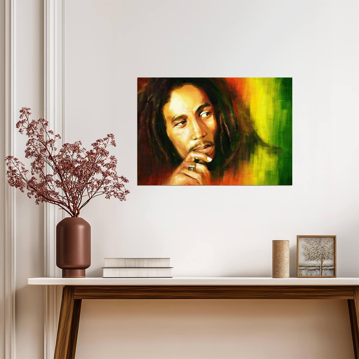 Bob Marley | Rasta Icon Print | Music Wall Poster - Music Poster