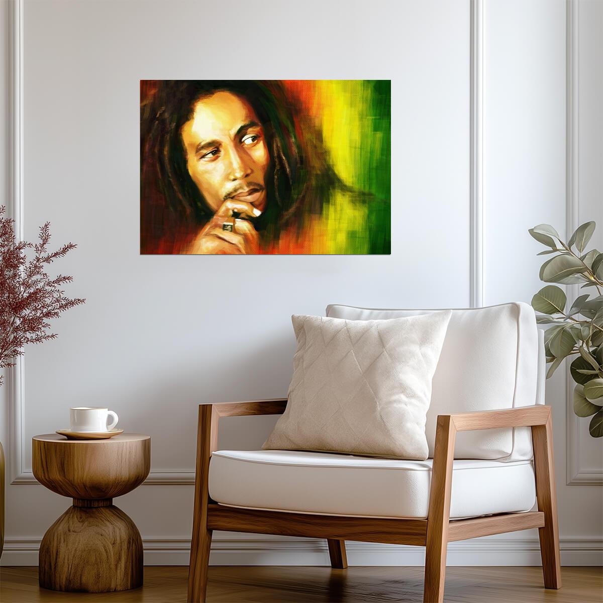 Bob Marley | Rasta Icon Print | Music Wall Poster - Music Poster