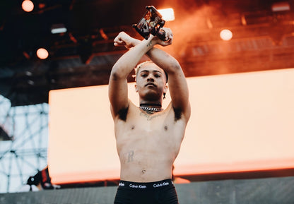 Xxxtentacion Live Performance | Shirtless on Stage Poster | Hip Hop Concert Art - Music Poster
