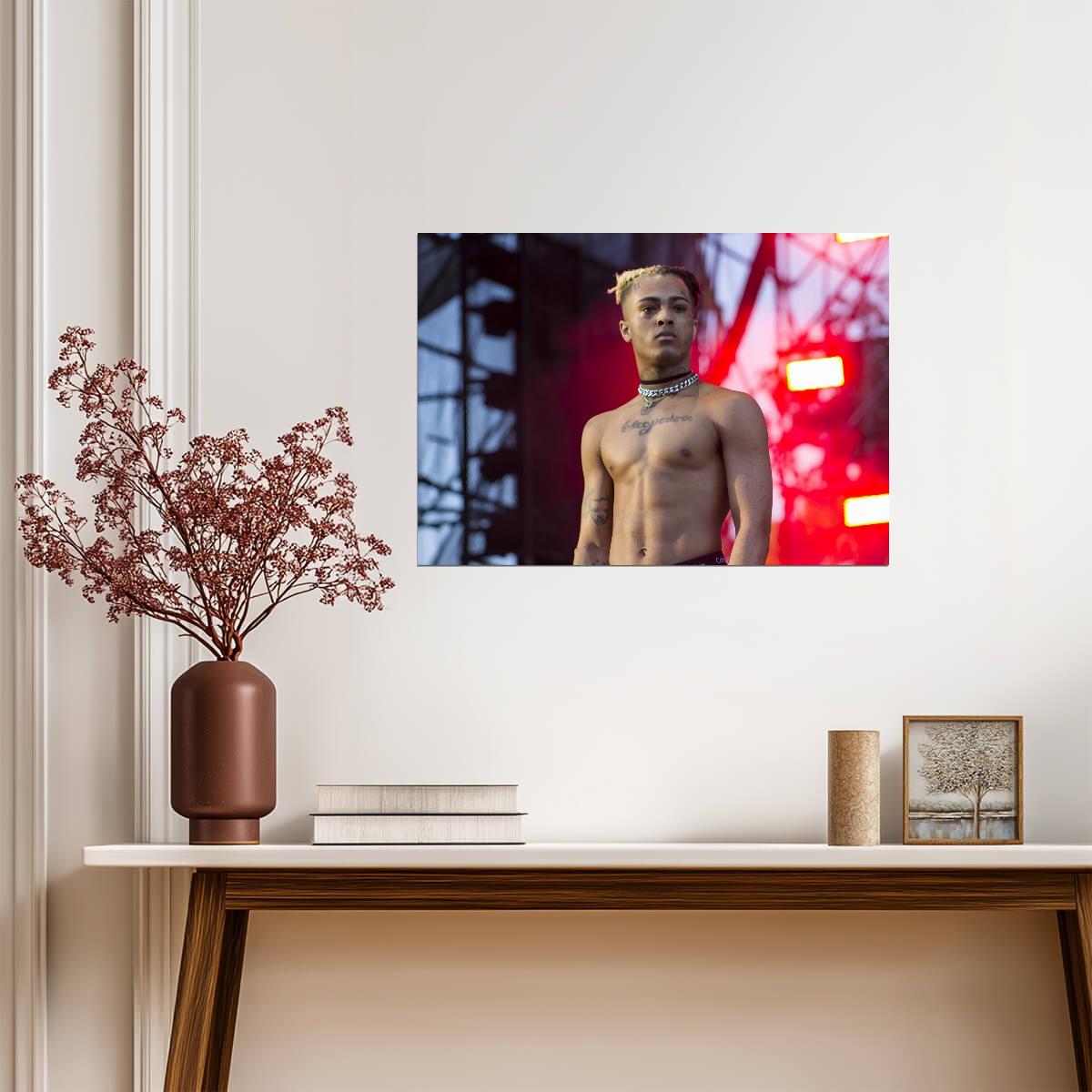 Xxxtentacion on Stage | Live Concert Photography | Music Star Poster - Music Poster