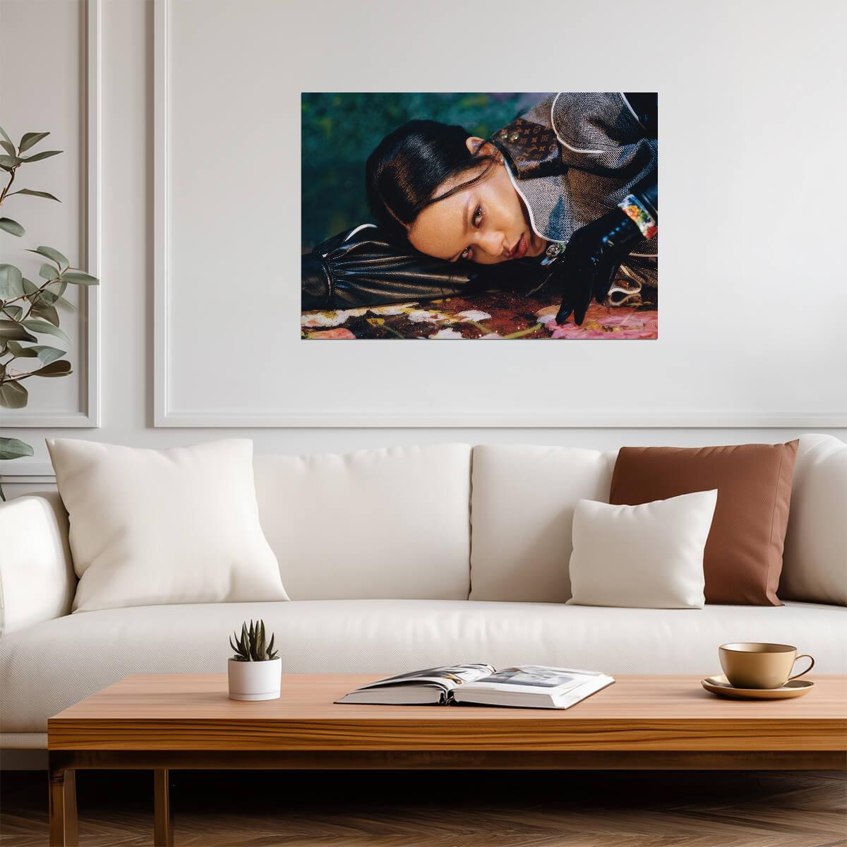 Rihanna High Fashion Photoshoot | Louis Vuitton Jacket Poster | Celebrity Wall Art - Music Poster