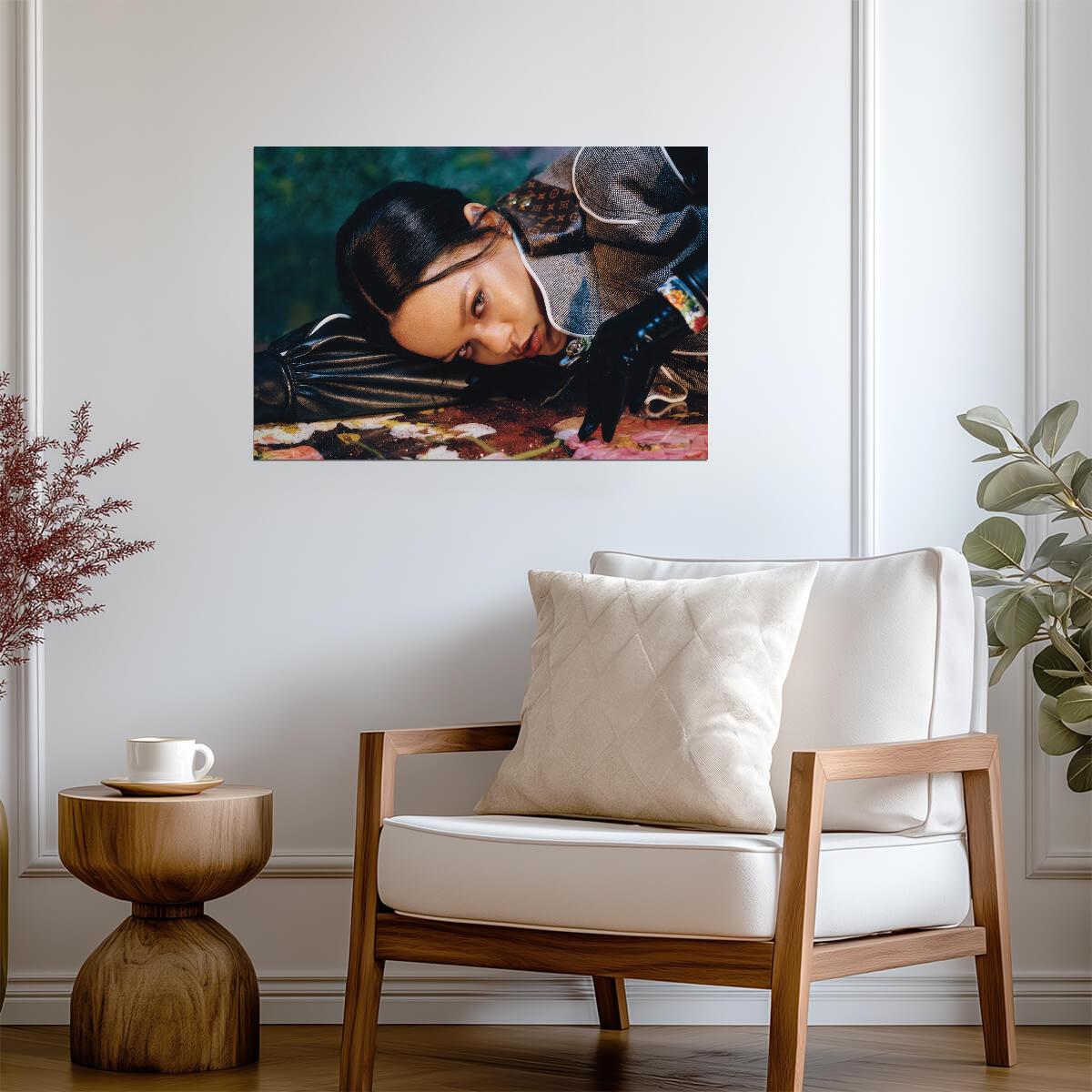 Rihanna High Fashion Photoshoot | Louis Vuitton Jacket Poster | Celebrity Wall Art - Music Poster