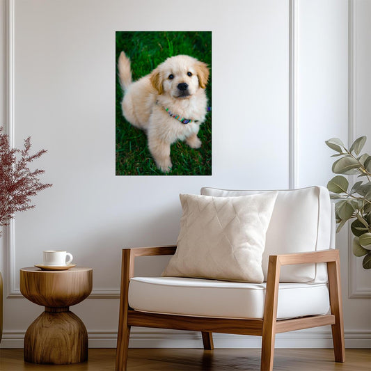 Dog Puppy | Warm Light Photography | Animal Poster - Photography Poster