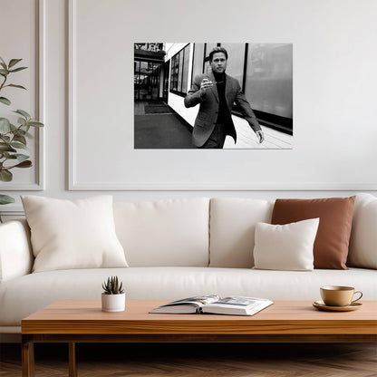 Brad Pitt | Black and White Portrait Poster | Modern Celebrity Photography - Celebrities Poster