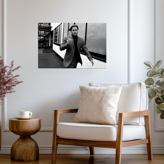 Brad Pitt | Black and White Portrait Poster | Modern Celebrity Photography - Celebrities Poster