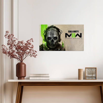 Call of Duty Modern Warfare II Ghost | Game Promo Art Poster | Gaming Decor - Video Games Poster