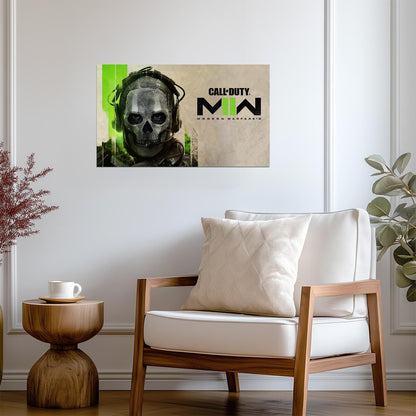 Call of Duty Modern Warfare II Ghost | Game Promo Art Poster | Gaming Decor - Video Games Poster