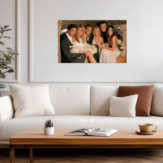 Friends TV Show Cast Photo | Classic 90s Sitcom Poster | Fan Gift Wall Art - Movies & TV Poster