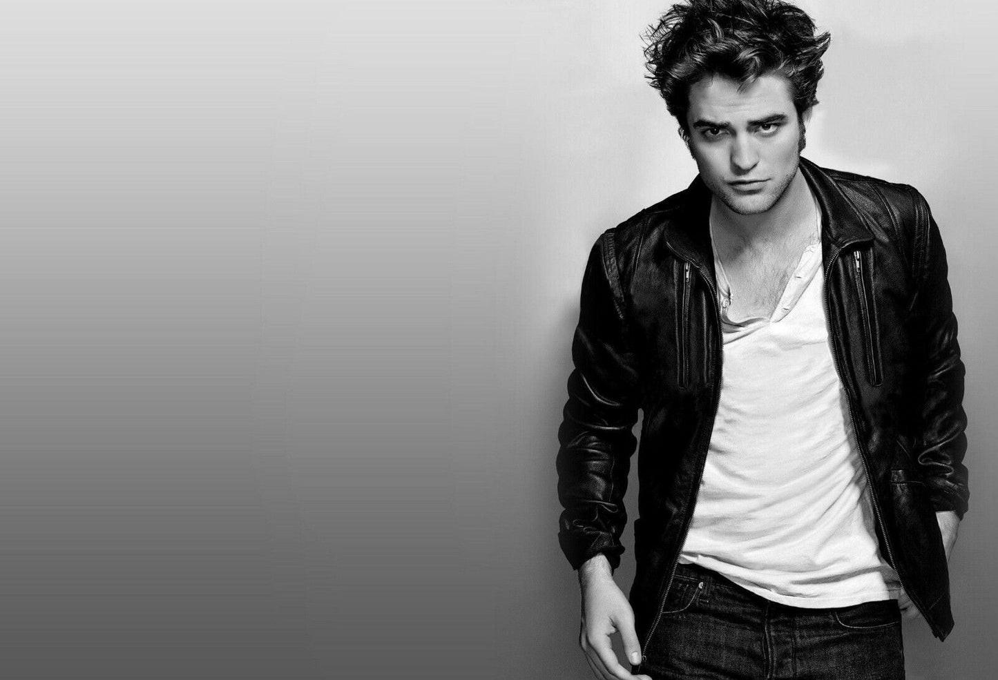 Robert Pattinson Black & White Portrait | Modern Actor Poster | Celebrity Wall Art - Celebrities Poster