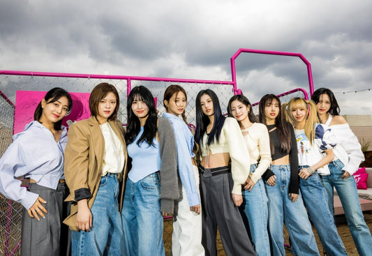 Twice Full Group Photo | K-Pop Music Poster | All Members Wall Art - Music Poster