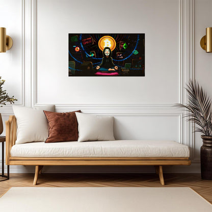 Bitcoin Cryptocurrency | Digital Coin Poster | Financial Wall Art - Graphic & Art Poster