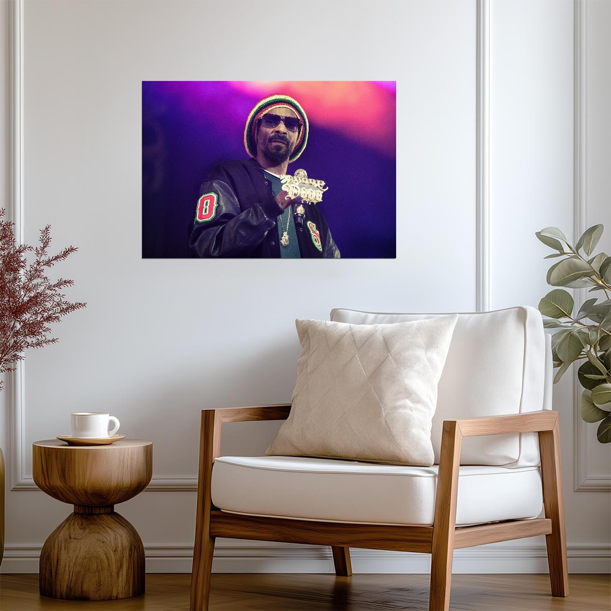 Snoop Dogg as Snoop Lion | Live Concert Photography | Rap Legend Poster - Music Poster