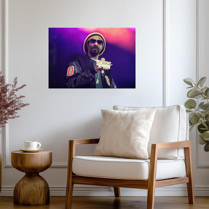 Snoop Dogg as Snoop Lion | Live Concert Photography | Rap Legend Poster - Music Poster