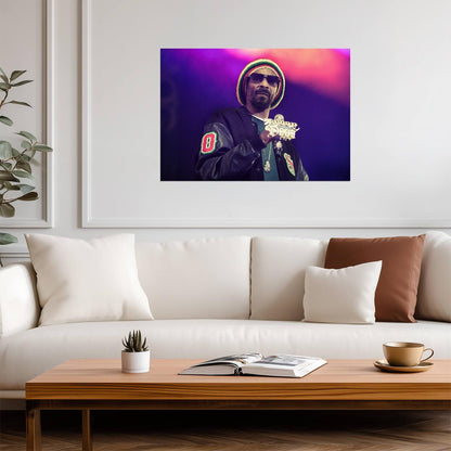 Snoop Dogg as Snoop Lion | Live Concert Photography | Rap Legend Poster - Music Poster
