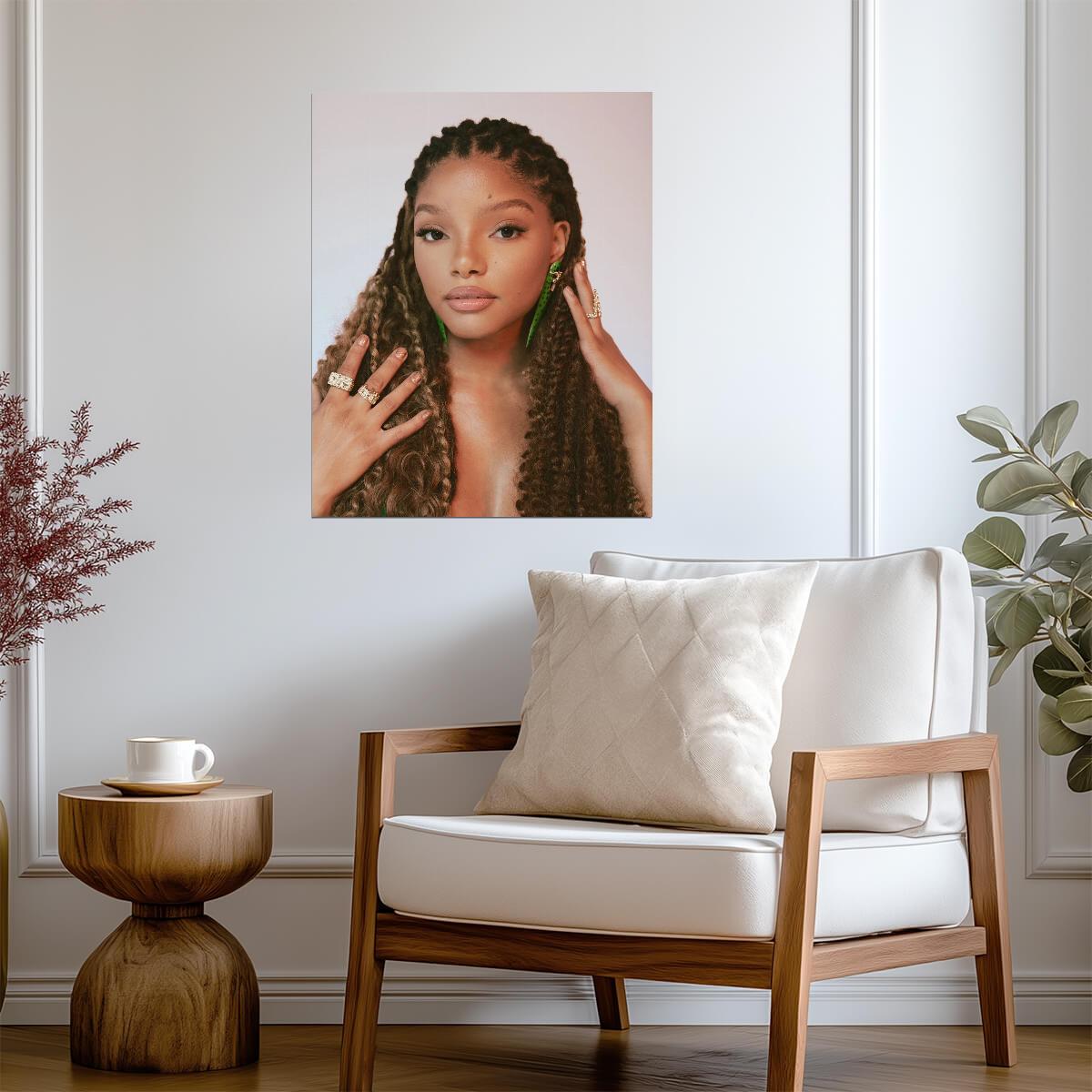 Halle Bailey | Warm Tone Portrait | Music Poster - Music Poster