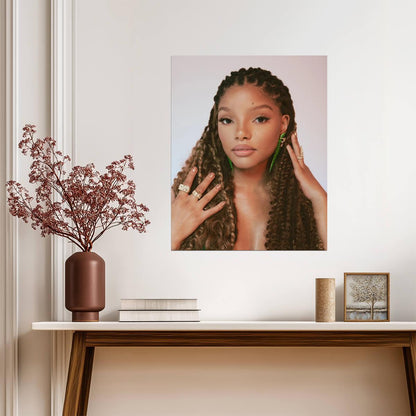 Halle Bailey | Warm Tone Portrait | Music Poster - Music Poster