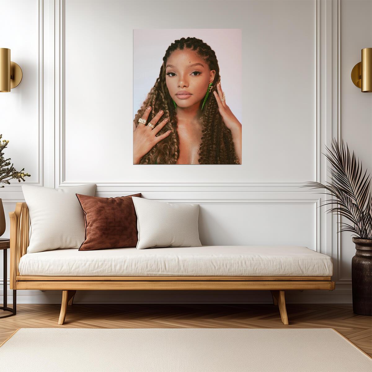 Halle Bailey | Warm Tone Portrait | Music Poster - Music Poster