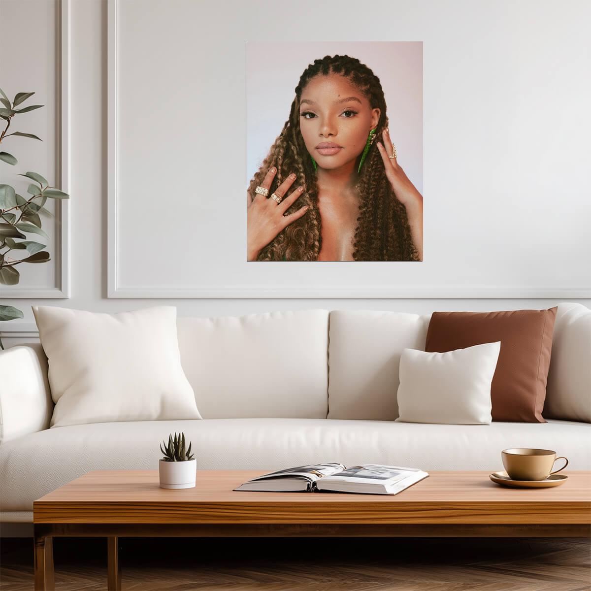 Halle Bailey | Warm Tone Portrait | Music Poster - Music Poster