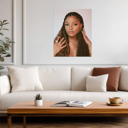 Halle Bailey | Warm Tone Portrait | Music Poster - Music Poster