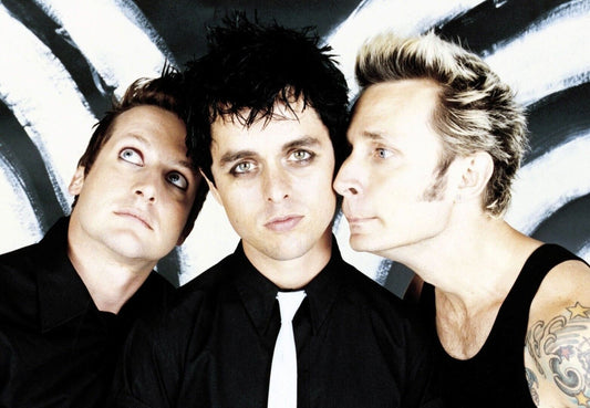 Green Day Black and White Band Photo | Punk Rock Music Poster | 2000s Rock Band Wall Art - Music Poster
