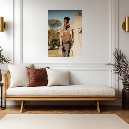 21 Savage Outdoor Portrait | Hip Hop Star Poster | US Rapper Wall Art - Music Poster