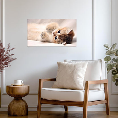Cat Kitten | Feline Portrait | Nursery Wall Poster - Photography Poster
